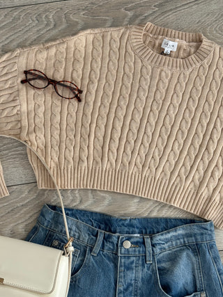 Cici Cropped Sweater
