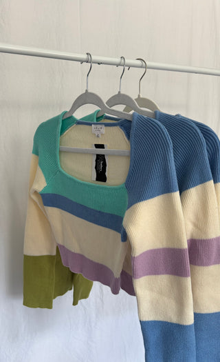 Color block sweater