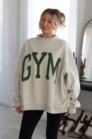 Gym & Bed Reversible Mockneck Sweatshirt