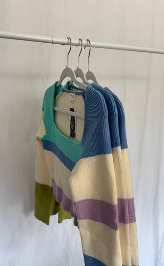 Color block sweater