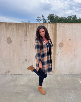 Amber Plaid Shacket