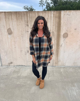 Amber Plaid Shacket