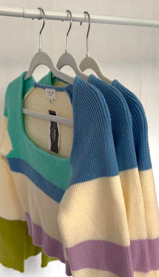 Color block sweater