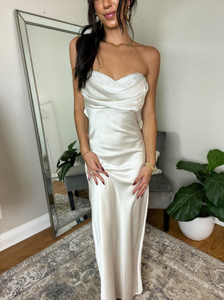 White Rhinestone Dress Styled Babes Store White Rhinestone Dress Styled Babes Store