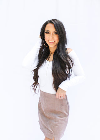 In The City Suede Skirt